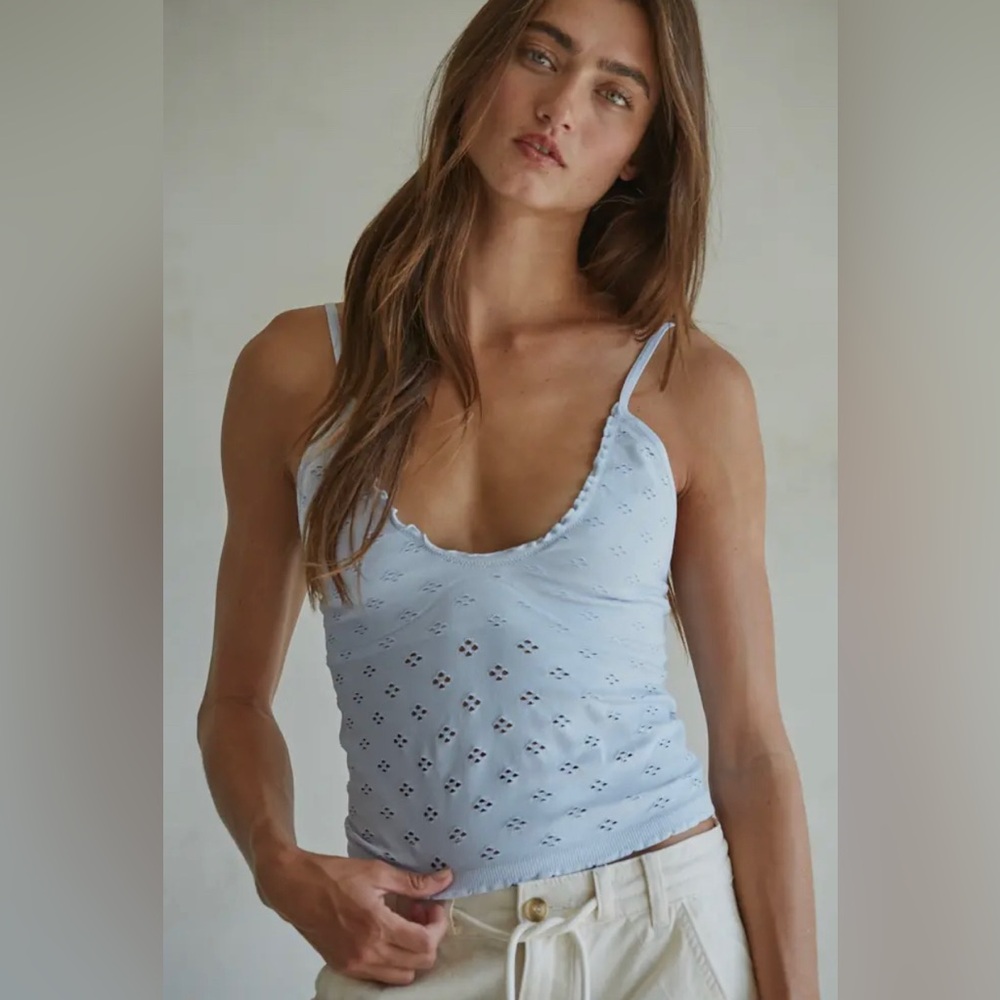 Sweet Affection Baby Blue Eyelet Camisole NWOT